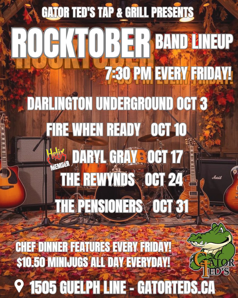 gator_teds's tweet image. The long weekend is here and we have a great night of Live Music with Fire When Ready playing at 7:30 and our Thanksgiving Features available starting today! #Thanksgiving #longweekendvibes #LiveMusic
