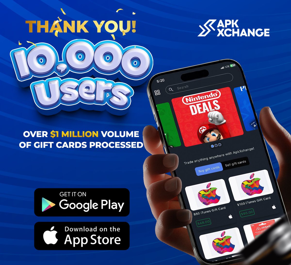 ApkJnr's tweet image. As of October 2025, ApkXchange is now a platform with over 10,000 users and Averaging 1000-2000 active users monthly. The vision was always there but I didn’t know we were gonna grow this fast in a short period of time.