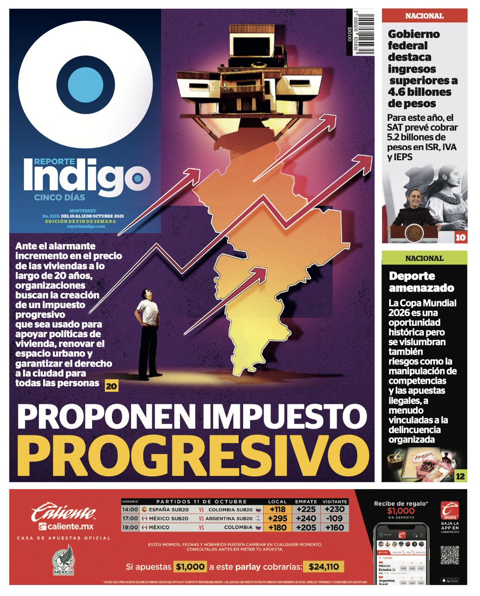 #PortadaMTY | Entre 2005 y 2023, el costo de la vivienda subió 230%, mientras que el valor real del salario bajó 21%. Estos datos evidencian que en México, cada vez es más cara la vivienda y los salarios alcanzan para menos.
Revisa nuestra edición completa: