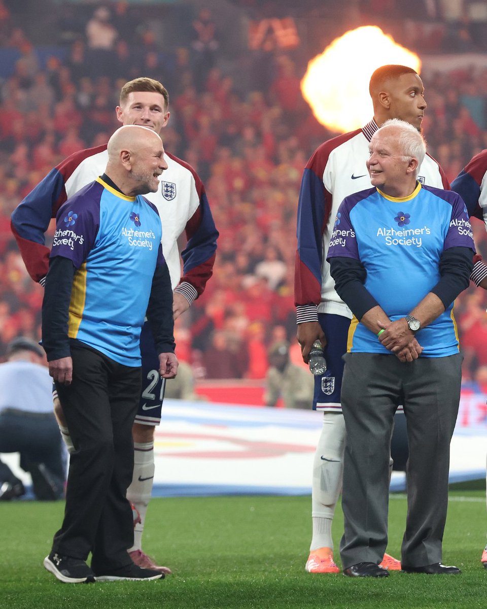 alzheimerssoc's tweet image. Wow, last night was very special. 💙

Dreams came true at Wembley as football fans living with dementia walked out alongside England and Wales.

We’re so proud of every single one of our mascots on what was a very emotional, inspiring, and important night for everyone affected by…
