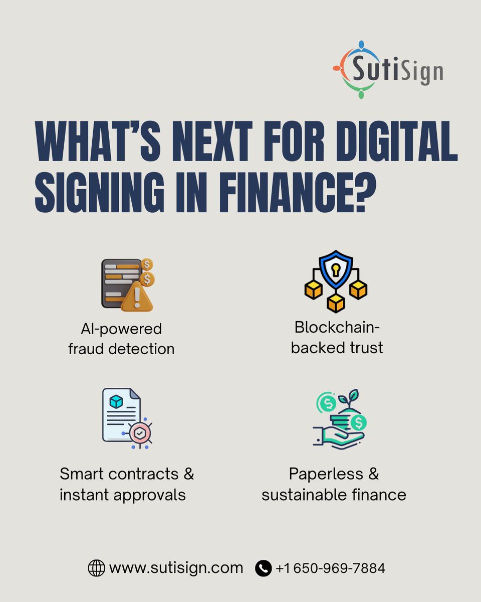 sutisoft's tweet image. The way finance signs documents is changing — fast.

eSignatures are not just convenient, they’re transforming trust, security, and speed in banking, insurance, and investments.

Read the blog to find out how
🔗 sutisoft.com/blog/how-esign…

#DigitalFinance #eSignatures #SutiSign
