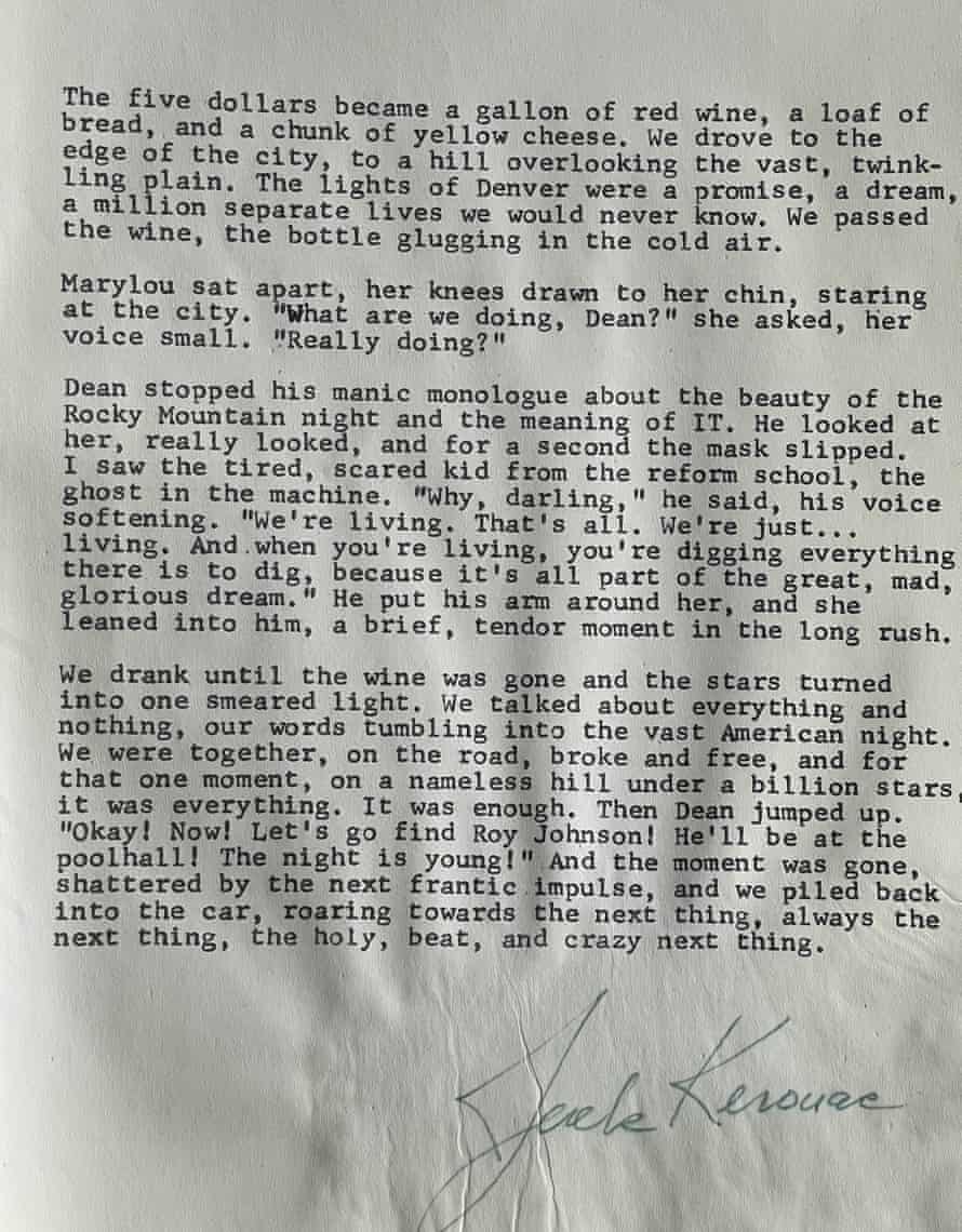 NathanFrancis__'s tweet photo. ‘Very significant’ #JackKerouac story discovered after mafia boss auction

Exclusive: Two-page 1957 #manuscript signed by author linked to his classic of #beat #literature, On the Road

[https://t.co/4Jf1o663OL] https://t.co/cZ4gTNB0ba