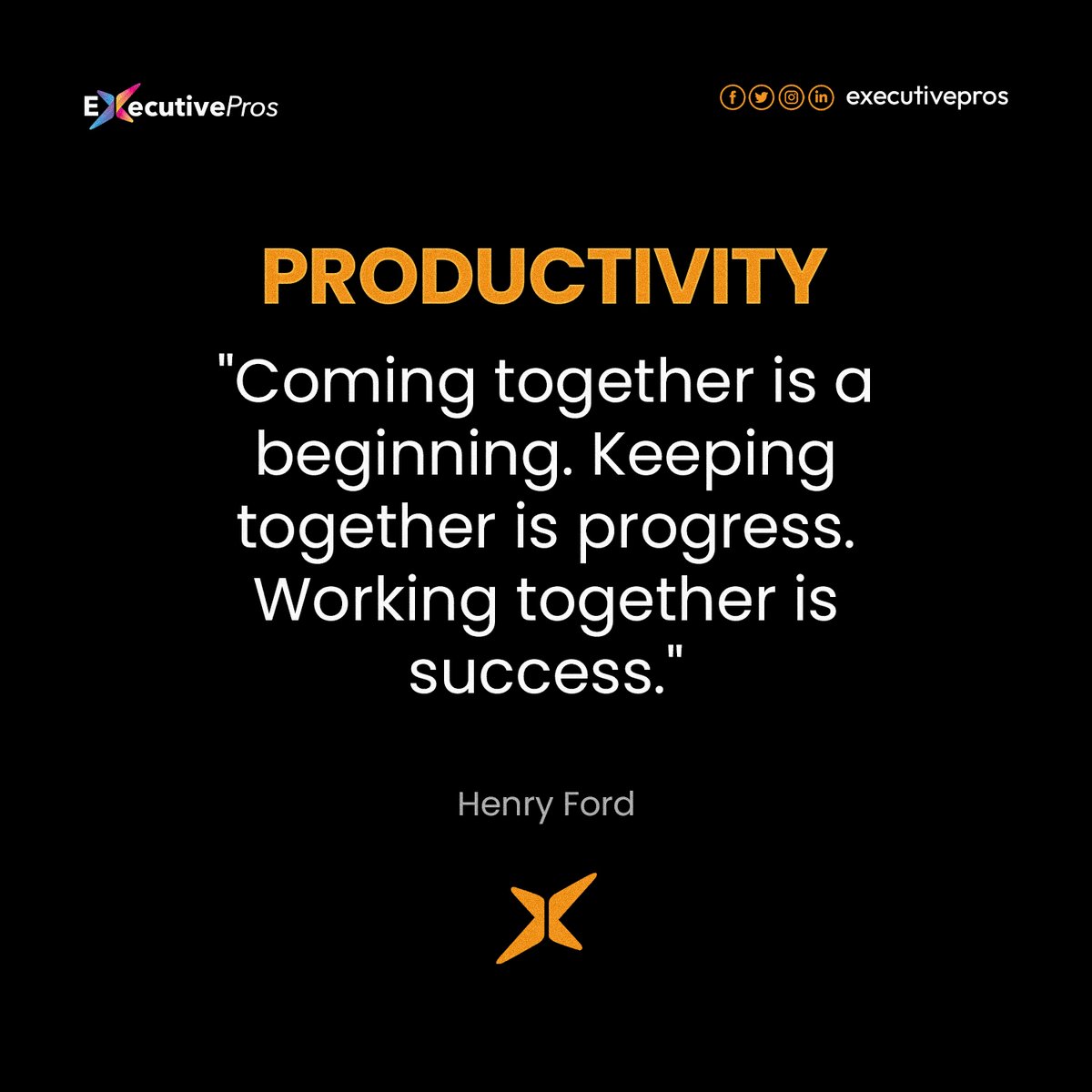 executivepros_'s tweet image. True leadership brings people together. True teamwork keeps them moving forward. 🌟

#MotivationFriday #Leadership #Teamwork #FridayInspiration #HenryFordQuotes #WorkplaceCulture #BusinessGrowth