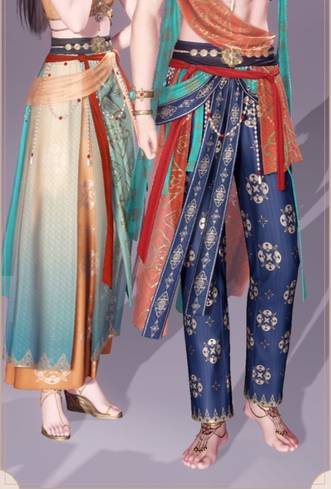 CrownTiara66010's tweet image. [A Deep thread]
The Flying Apsara Style Clothes of #Rafayel has a major influence from Indian ethnic &amp;amp; traditional wear. 1 Bec it&apos;s the immediate neighbour of China and 2. bec of the silk road that first met the Indian Culture
Let&apos;s Give credit to where it&apos;s due
#ladstwt