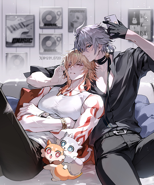 1231_0720's tweet image. ☀️🍷Modern AU📸
#phaidei