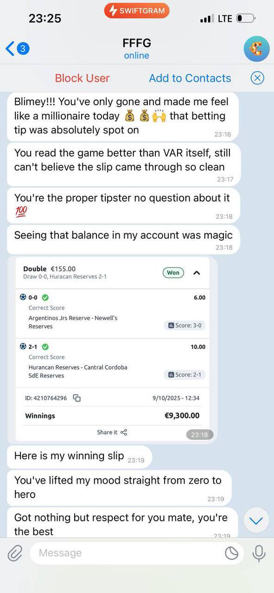 HAPPY CLIENT  🔥✅
👍If you can't trust me then you can’t find someone better than me 
🎊Congratulations To All Other Clients And Thank You For The Trust all, Play With The Best 🎉
Message me for more details on next fixed t.me/+iJWoYVIlE741Z…

t.me/+iJWoYVIlE741Z…