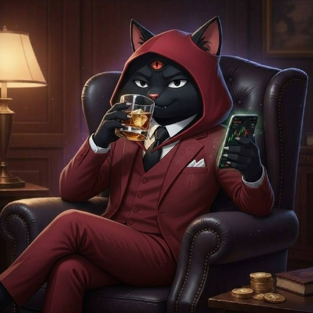 The_Kitty_Kult's tweet image. ᚷᛗ 
Degen responsibly 
#JoinTheKult #FridayThoughts