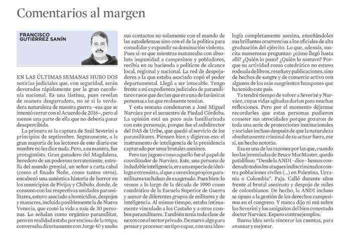 JavierBarreraA's tweet photo. Comentarios al margen. Por @fgutierrezsanin. https://t.co/13mifvPn6k