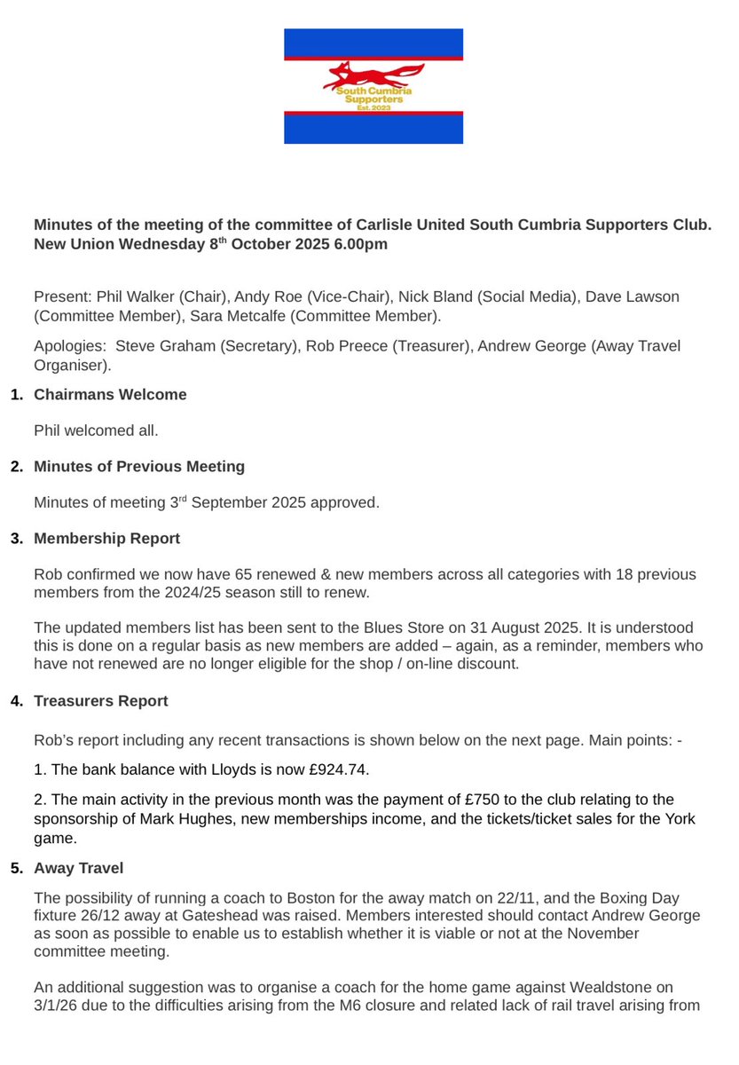CUFCSC23's tweet image. ⬇️COMMITTEE MEETING MINUTES⬇️ #cufc