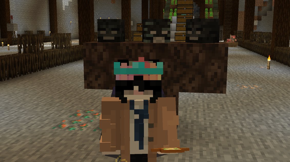 Lufflin_'s tweet image. erm he's right behind me isn't he ☝️😃 ?