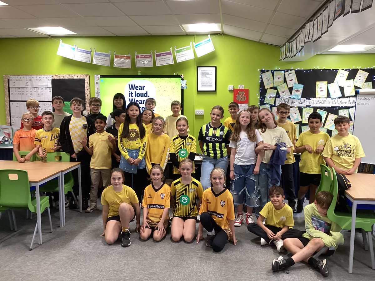 It’s a Hello Yellow kind of day in Hartford Class. 🌟💛🌼🌞Don’t we look bright and happy. We now know it is ok not to feel ok. We know who we can talk to, and how we can support our friends. #HelloYellow2025 #YoungMinds