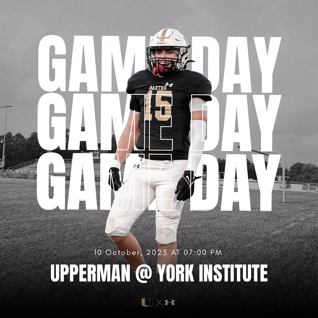 🚨ITS GAMEDAY🚨

Tonight your Bees make the trip to face a non-region opponent, the York Institute Dragons! We need that Baxter energy to travel with us for this one! Hop in the car and join us for what will hopefully be a PERFECT fall football Friday! No BEE THERE and BEE LOUD!!