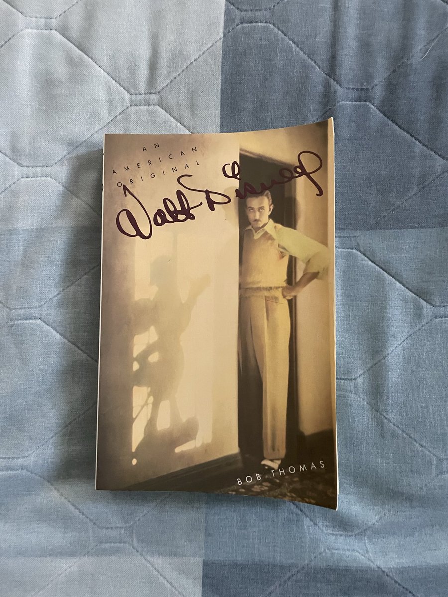 My Disney Stuff: Walt Disney: An American Original by Bob Thomas

This book is considered the definitive biography of Walt Disney. I found this copy at the Friends of Beebe Library  Everyday Book Sale.