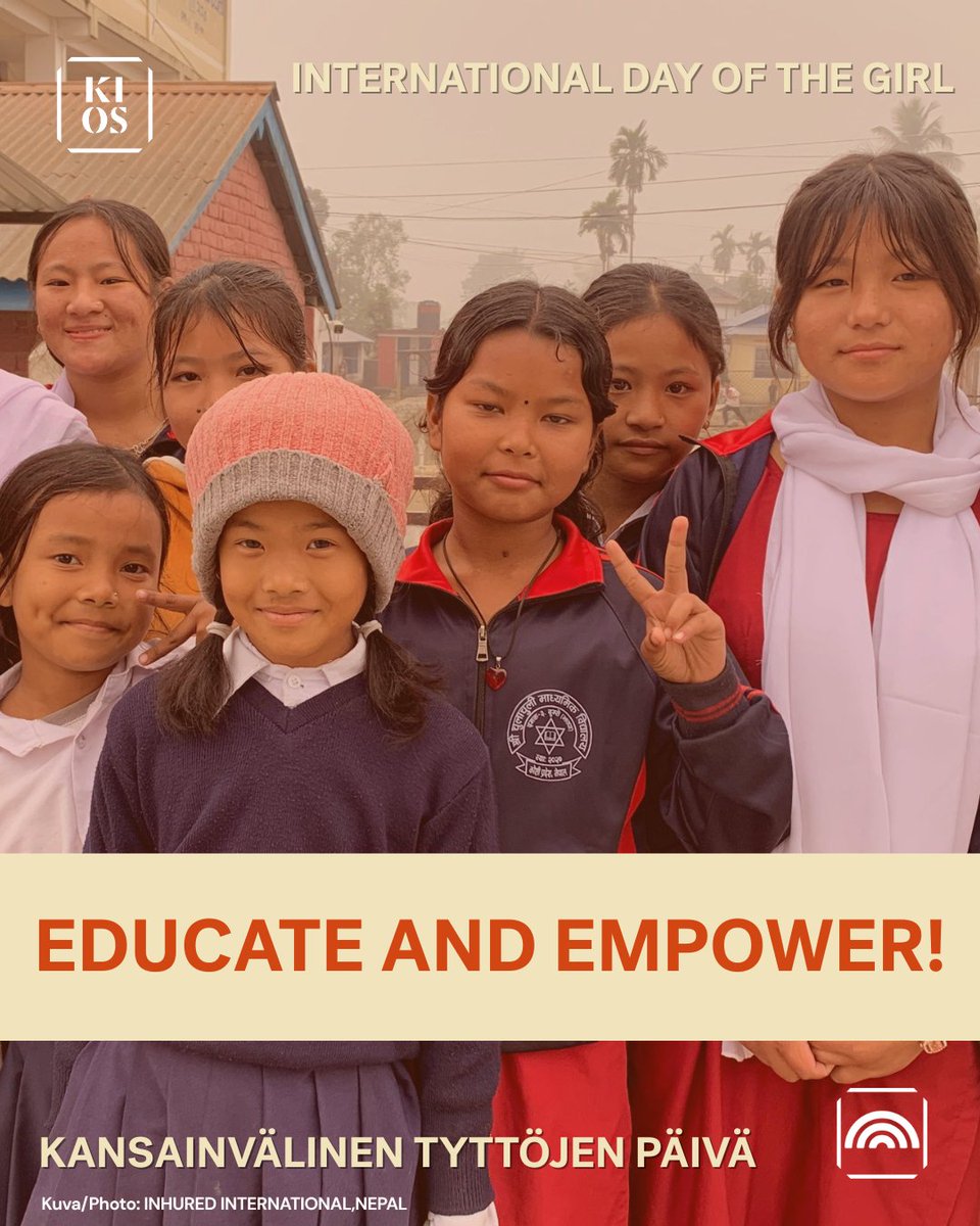 KIOSFoundation's tweet image. Happy #DayOfTheGirl! 🌟

KIOS supports girls’ rights in Nepal through @INHURED’s Out of School Program, empowering marginalized girls with knowledge on human rights, equality &amp;amp; civic action. They&apos;re becoming confident leaders &amp;amp; agents of change.

#GirlsRights #EmpowerGirls