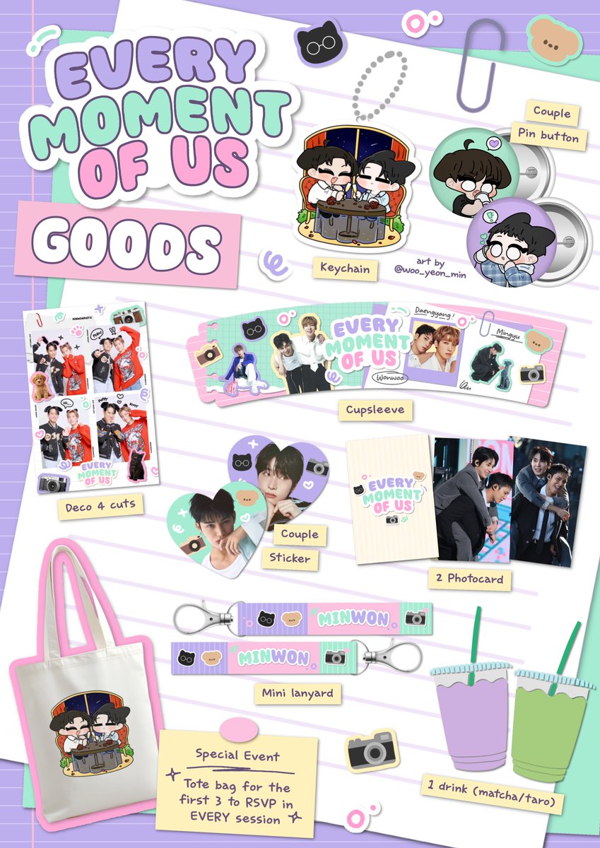 _PrincessMilk's tweet image. A MinWon Cupsleeve Event💚💜

⁽ ¨̮⁾𝘌𝘷𝘦𝘳𝘺 𝘔𝘰𝘮𝘦𝘯𝘵 𝘰𝘧 𝘜𝘴⁽¨̮ ⁾

📍Jakarta
🗓 23.11.2025
💕Form opens on 18 Oct - 19.00

Event + goods details🥰 

LED ads detail will be posted separately🫶🏻