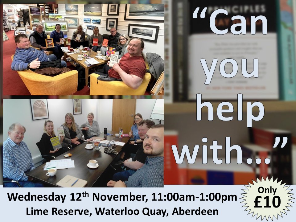 LibraryPlayer's tweet image. &quot;Hi Simon, can you help with...&quot;

I occassionally get messages asking me to answer book related questions.

One of the best places to ask is at the Books &amp;amp; Networking events!

Come along to our next event on 12th November - get your ticket at: eventbrite.com/e/books-networ…

#aberdeen