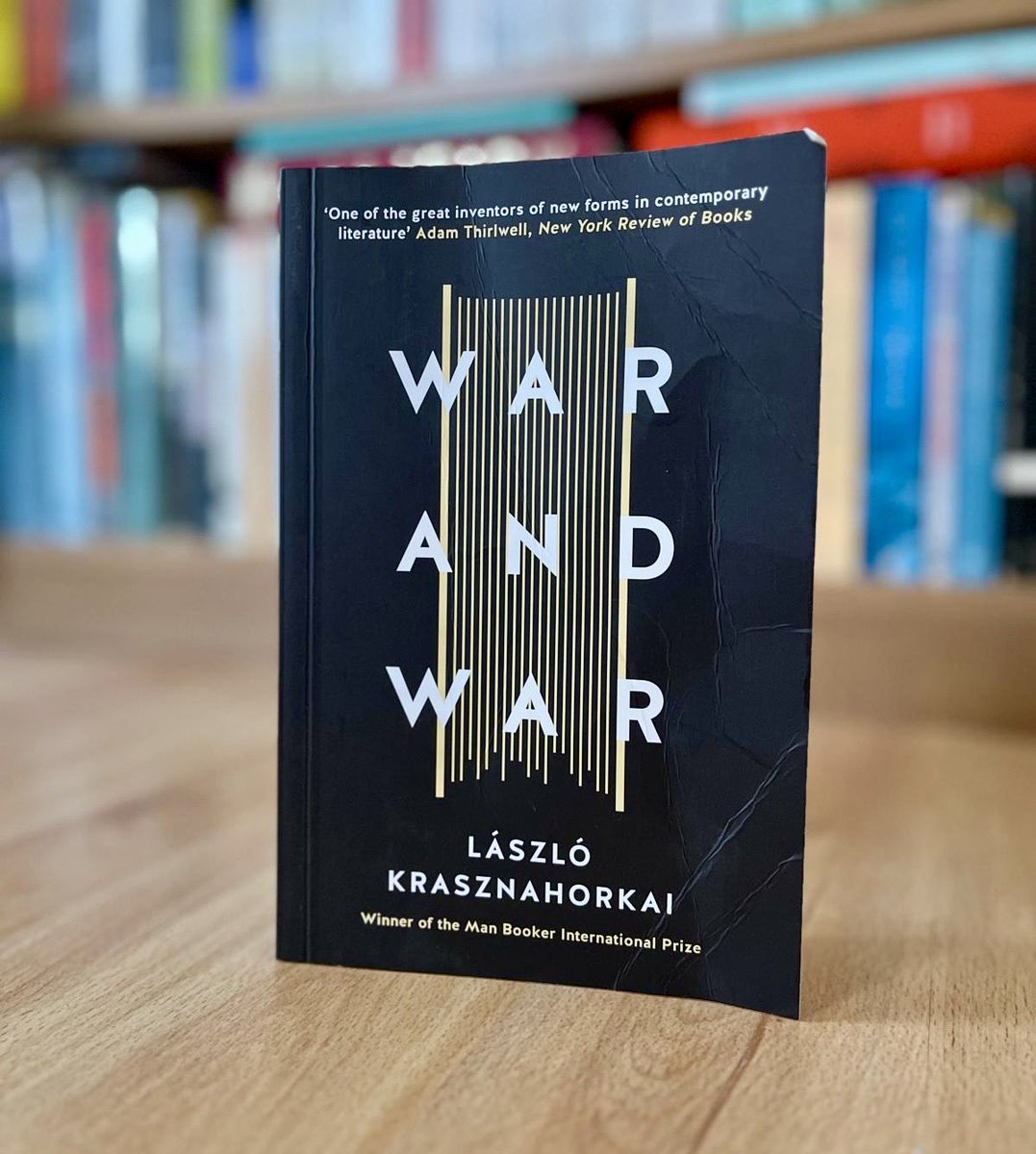 DrDavidVernon's tweet image. The brilliant Sátántangó and Melancholy are more famous, but László Krasznahorkai’s War &amp;amp; War might be my favourite of his works. It concerns a suicidal clerk and an antique manuscript and the prose will take you to unimagined places of beauty and terror. It’s quite something.