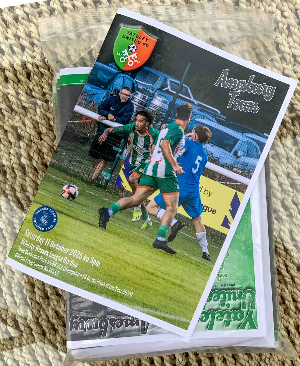 Tomorrow's YUFC printed programme (as rare as hen's teeth in this league so far) ready for KO 3pm at SDP