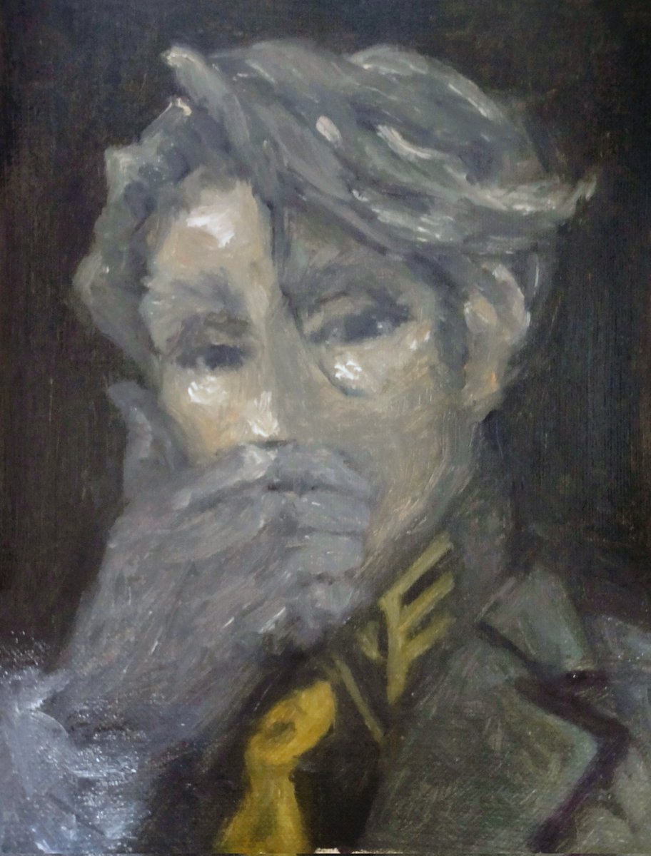 油絵でシャリア・ブル(GQuuuuuuX)を描きました
どことなくファーストのシャリア・ブル味もある気がします
 #アナログ画  #油絵  #機動戦士ガンダムGQuuuuuuX  #GQuuuuuuX  #ジークアクス  #シャリア・ブル