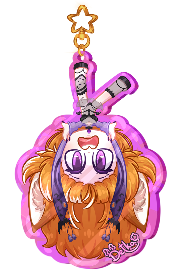 DeguDetka's tweet image. Keychain YCH for @DippersonVT! :3