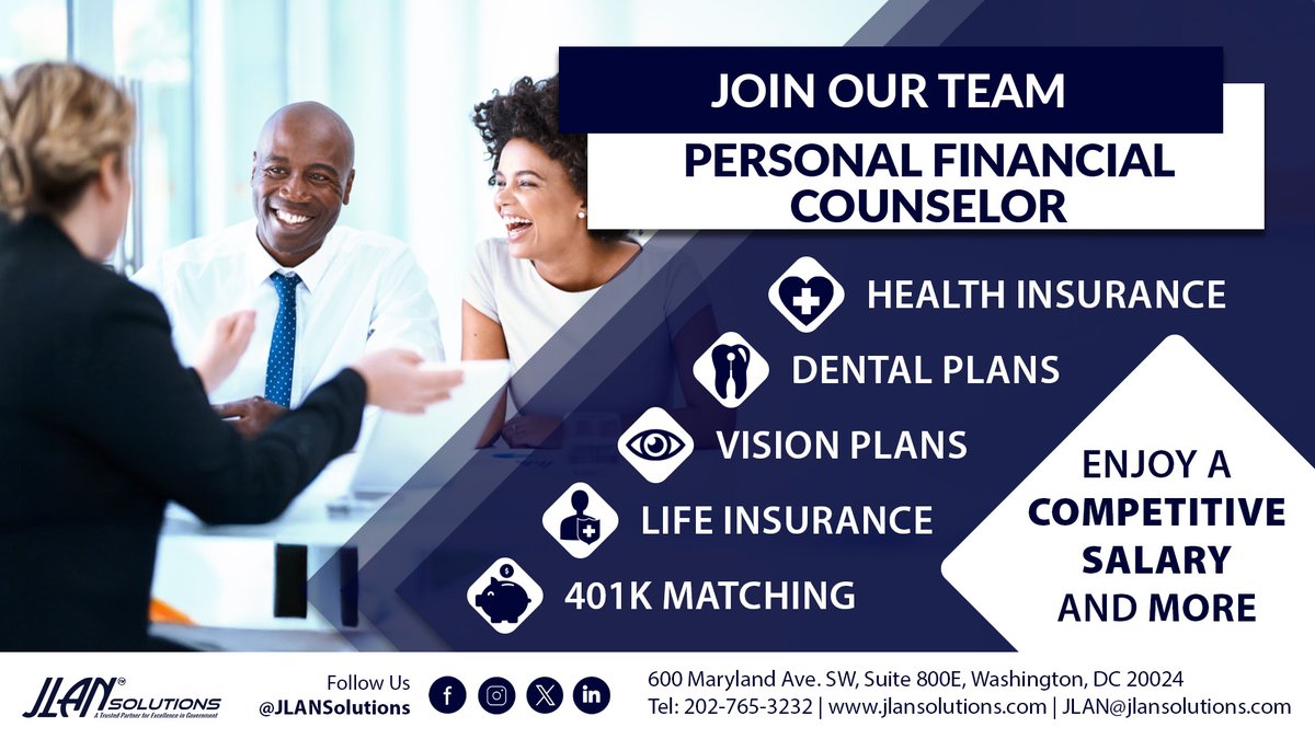 Join a mission-ready team that empowers those who serve. We're hiring a #PersonalFinancialCounselor in Coraopolis, PA to support military families. Enjoy a competitve salary, benefits, and a great workplace.
Apply: jlansolutions.isolvedhire.com/jobs/1596484
#PFC #Hiring