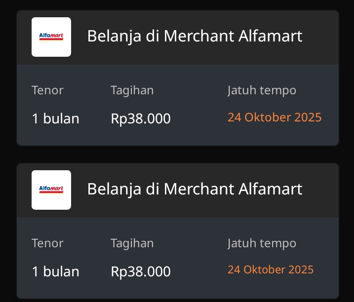 AmjenMuhaimin's tweet photo. @alfamart @alfagift_idn @kredivo minta balik Rp. 38.000 aja ribet banget https://t.co/vQPDG6IjEG