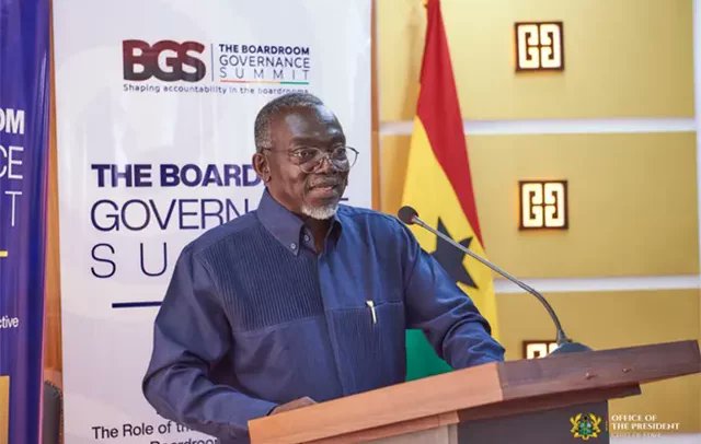 DailyGuideGH's tweet image. Steering the Boardroom Ship: Summit Calls on Chairpersons to Drive Accountability and Growth Across Africa- dailyguidenetwork.com/steering-the-b…