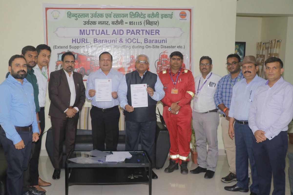 HURL_INDIA's tweet image. Together, we safeguard our people, our assets, and our community.

#HURL #IOCL #SafetyFirst #MutualAid #EmergencyPreparedness #Collaboration #Sustainability #TeamHURL