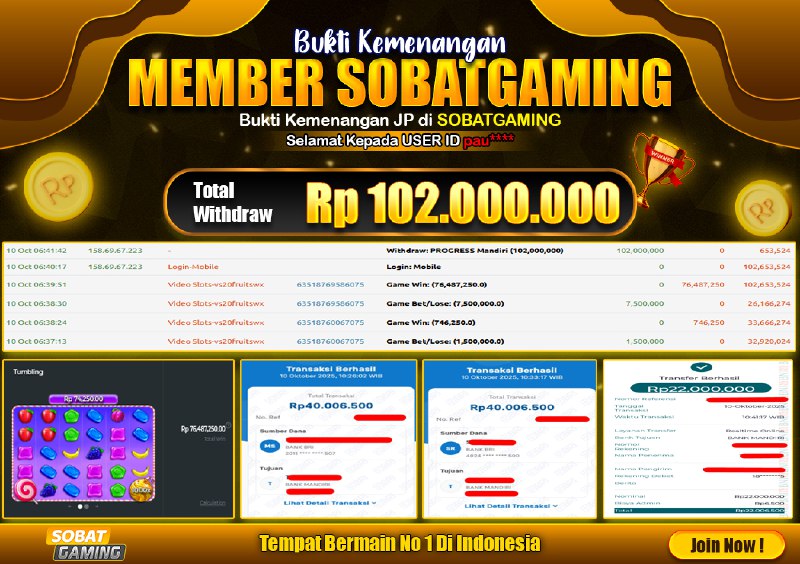 WD LAGI BOSKU, BURUAN COBA SEKARANG JUGA
MODAL RECEH JADI JUTAAN!!
LINK DAFTAR : heylink.me/sobathoki

EVENT MENARIK
╰┈➤ MAXWIN 1JT BONUS 2JT
╰┈➤ SCATTER PG SOFT
╰┈➤ SCATTER BONANZA
╰┈➤ SCATTER KOI GATE

DAFTARKAN AKUN HANYA DI SOBATGAMING

#sobatgaming #situsaman