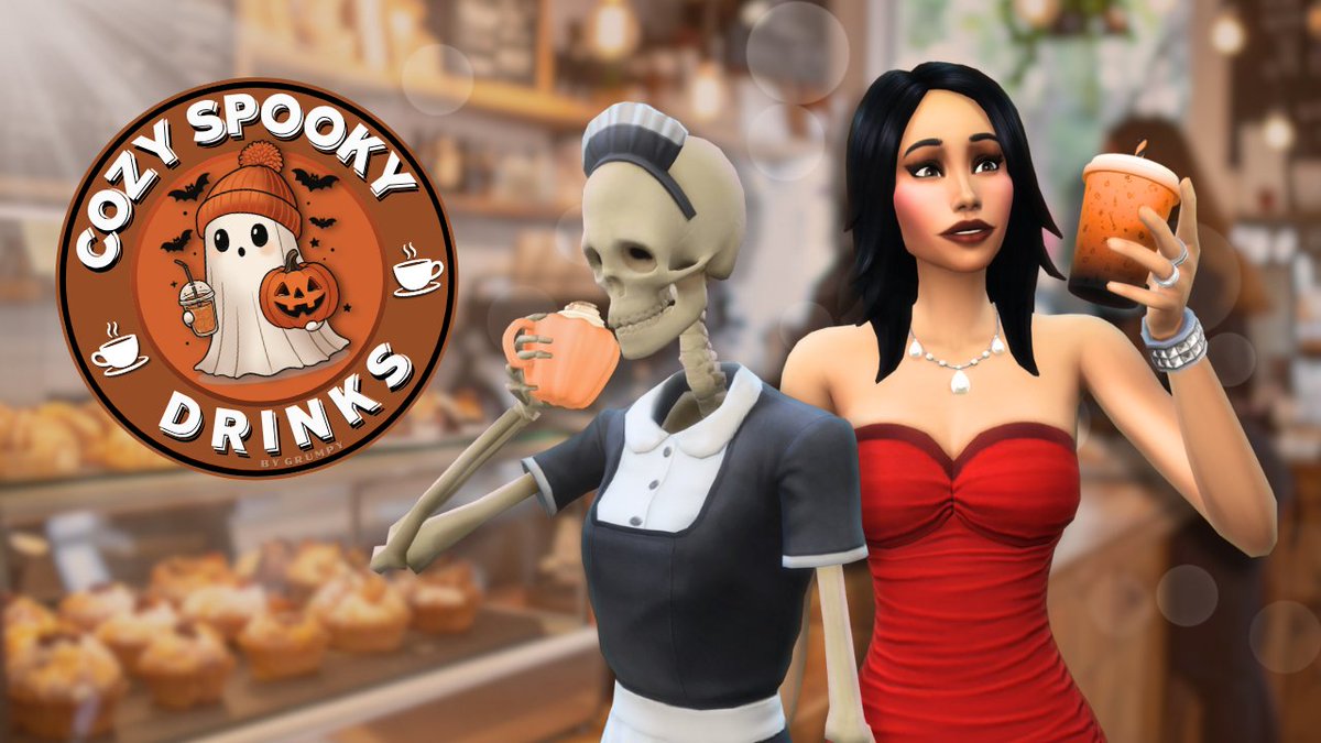 GrumpyMods's tweet photo. Hey ! 🥳

New early access #Sims4mod for Halloween: 
Cozy Spooky Drinks, Pumpkin Lattes &amp; more...
designed just for your sims !

Public Access: October, 31

↪ More Info &amp; Get the Mod🎃
https://t.co/7Llv4fv107

Happy Gaming 💖
@MaiaGame_FR @KELVINCITYFR https://t.co/Zm96zlGjqG