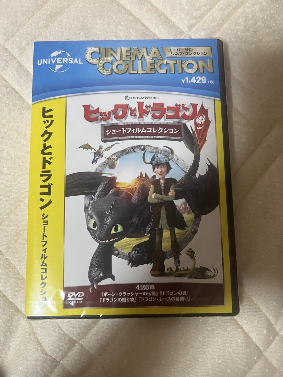 いつもは観たことある好きな映画しか買わないんだけど…

今回初めて観たことない作品のDVDをかってしまいましたー！！

配信だとないよね？？

ヒックとドラゴン！！！

観るの楽しみだなぁ😊