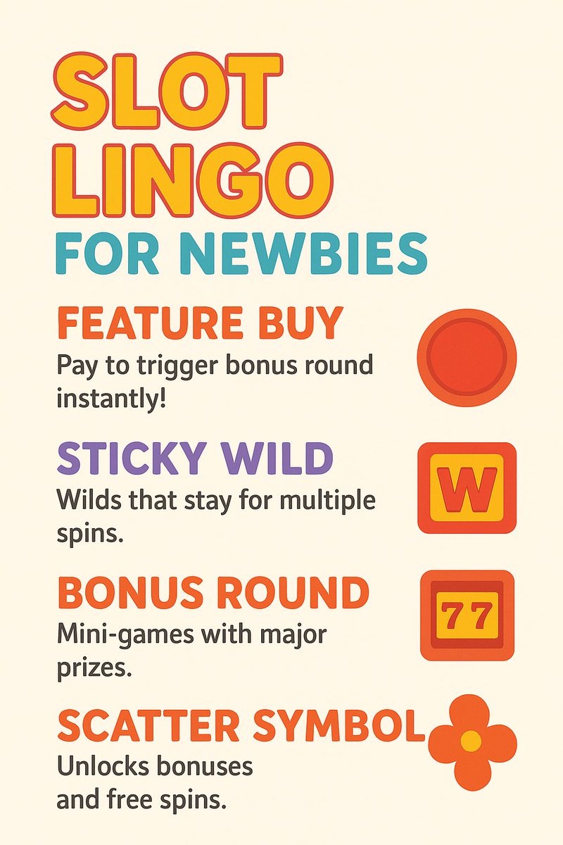 io_slotsbuzz's tweet image. Every slot player starts somewhere! This quick visual guide breaks down key slot terms #learningtoearning  #StudentLife  #slotonline  #apokalypseis  #DustBia  #HelenaBailly #KOZAL  #POLCASAN  #viral  #MMFF51  #BillyBabe  #Trump  #TREASURE  #KnowledgeHub  #Trending  #JUMMO  #sstvi
