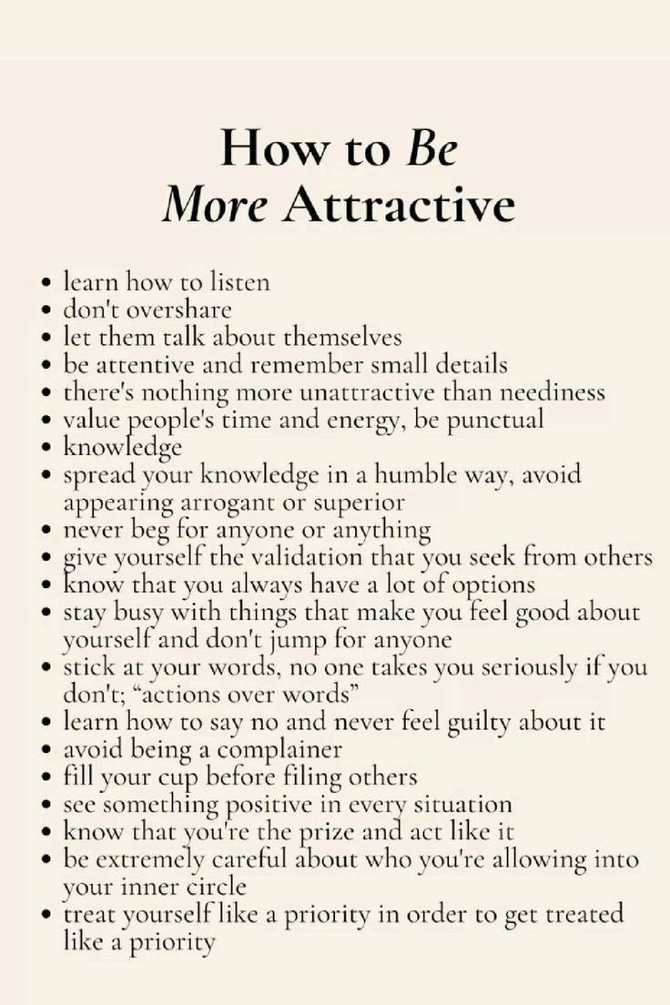 SilentStrengtth's tweet image. How to be More Attractive