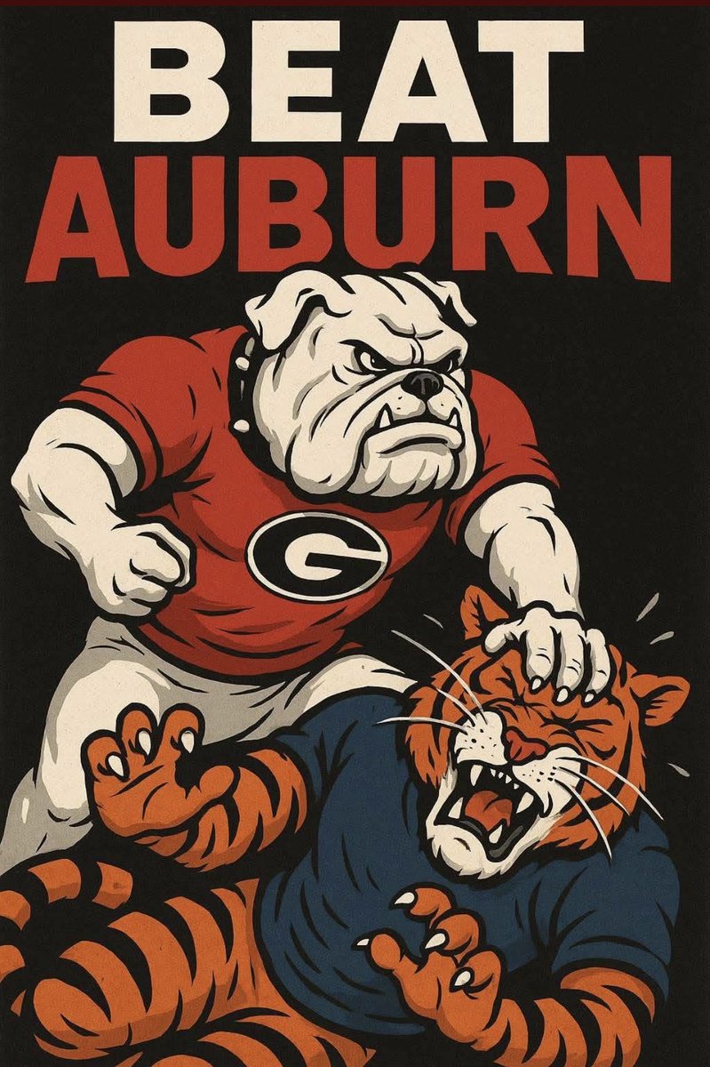 #GoDawgs 
#BeatAuburn