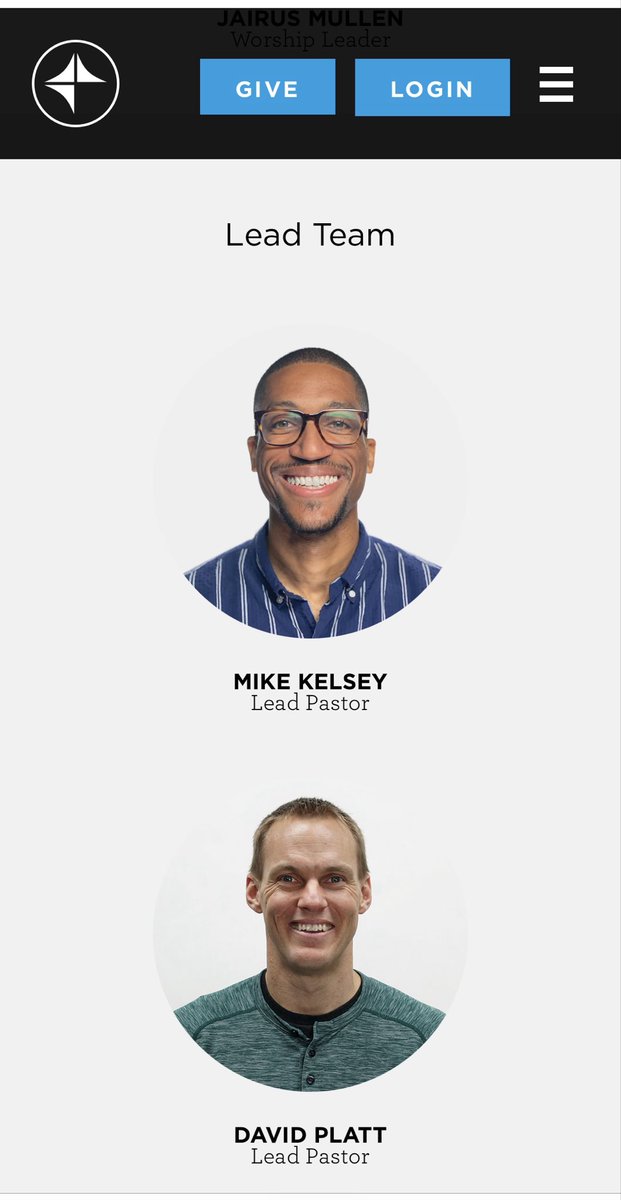 Church_R_I's tweet photo. For anyone who may not know- yes, David Platt still retains the title of Lead pastor at McLean Bible Church alongside Mike Kelsey.  Both are also listed as elders. https://t.co/3Tt4JRv01K