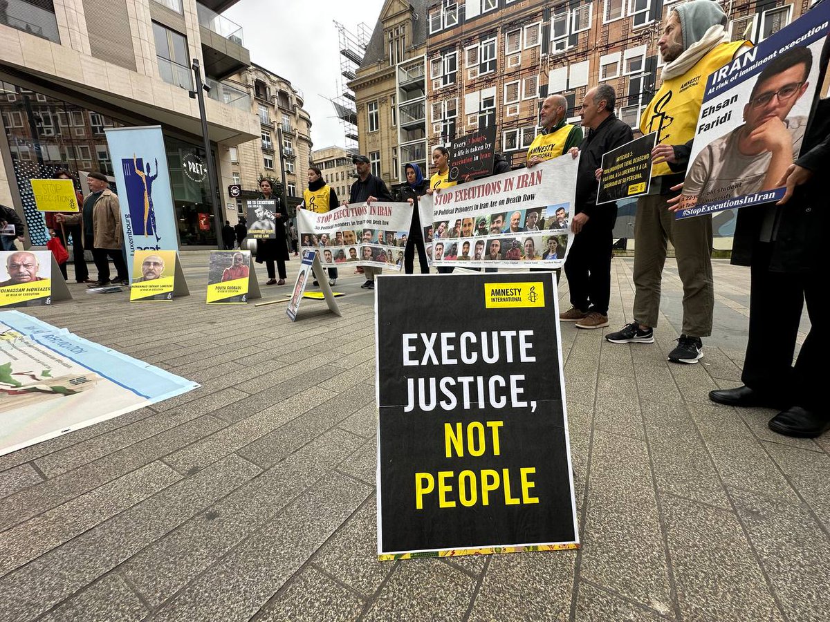 ShMadadzadeh's tweet image. Today, on October 10 – the #WorldDayAgainstTheDeathPenalty, we joined Amnesty International Luxembourg  @AmnestyLux  in a gathering to protest the ongoing executions in #Iran.
@AmnestyLux  addressed a formal letter to the Minister of Foreign Affairs of Luxembourg @gouv_lu, urging…