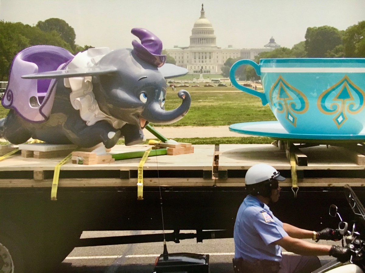 #FBF to the day I donated an original Dumbo and Tea Cup ride vehicle to the Smithsonian in Washington, DC, to celebrate Disneyland’s 50th anniversary. ✨☕️🐘