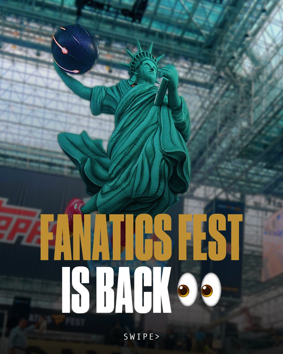 Fanatics's tweet image. They say third time&apos;s the charm, so of course we gotta RUN IT BACK🔥 

@fanaticsfest returns July 16 - 19 at the Javits Center in NYC.

The only way to find out how we top 2025 is to see us in 2026! 🤩
Tickets go on sale in November 👀🎟️