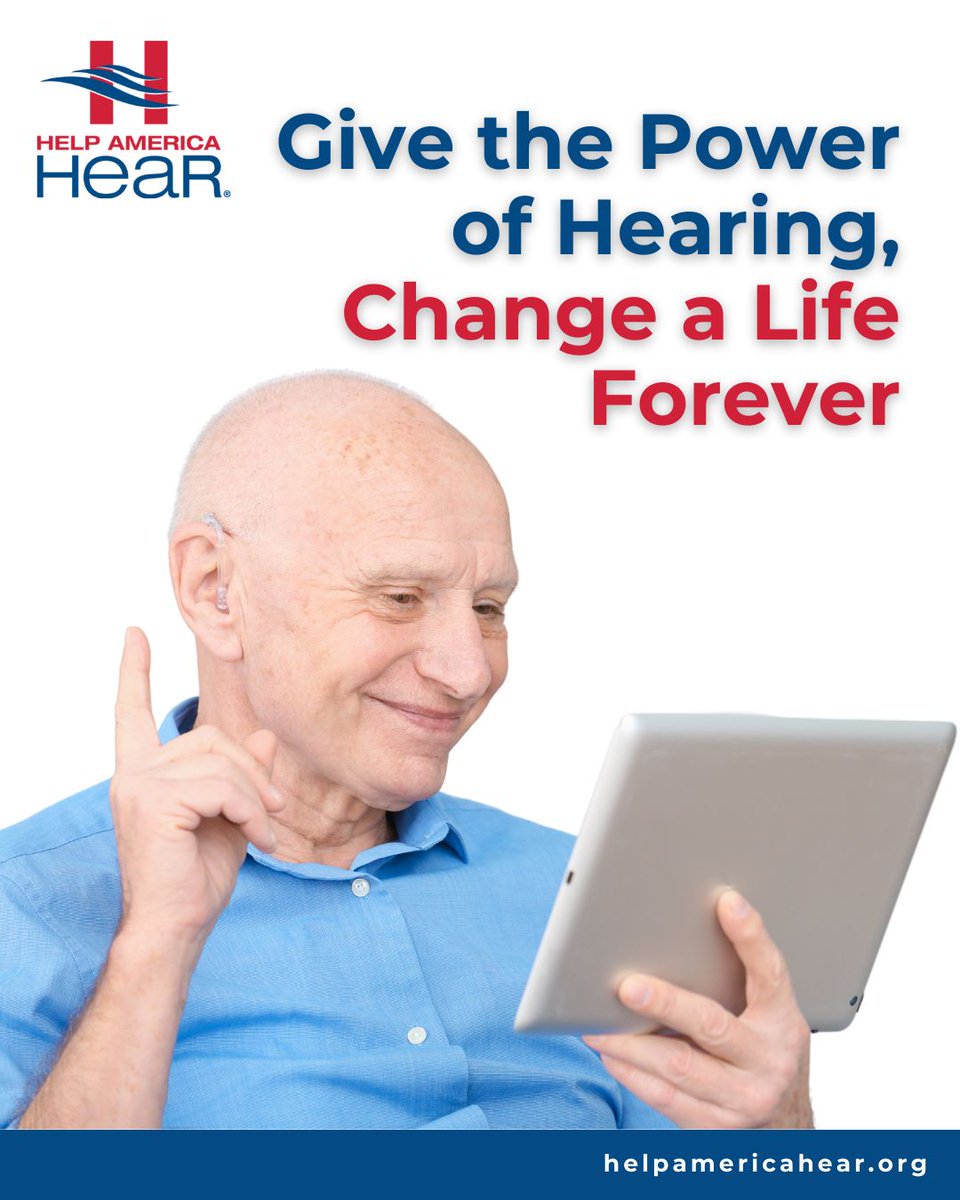 HelpAmericaHear's tweet image. 🎶💙 Support Help America Hear!

Your contribution can change lives by providing hearing aids and resources to those who need them most. 

🔗 helpamericahear.org

 #HelpAmericaHear #hearingloss #hearinglossawareness #hearing #hearingimpaired #hearingcare #listenwithcare