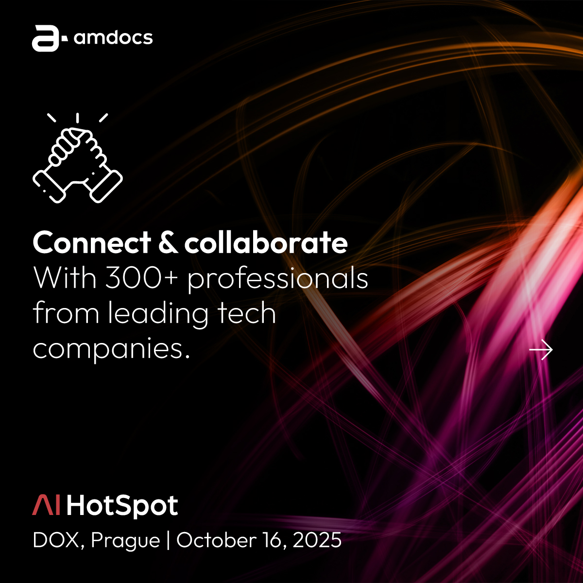 Amdocs's tweet image. You don’t need a reason to attend AI HotSpot 2025 - Because we already have five.

See you there &amp;gt;&amp;gt; aihotspot.ai 

#AIHotSpot2025 #FutureOfAI #TechInnovation #Networking #PragueEvents