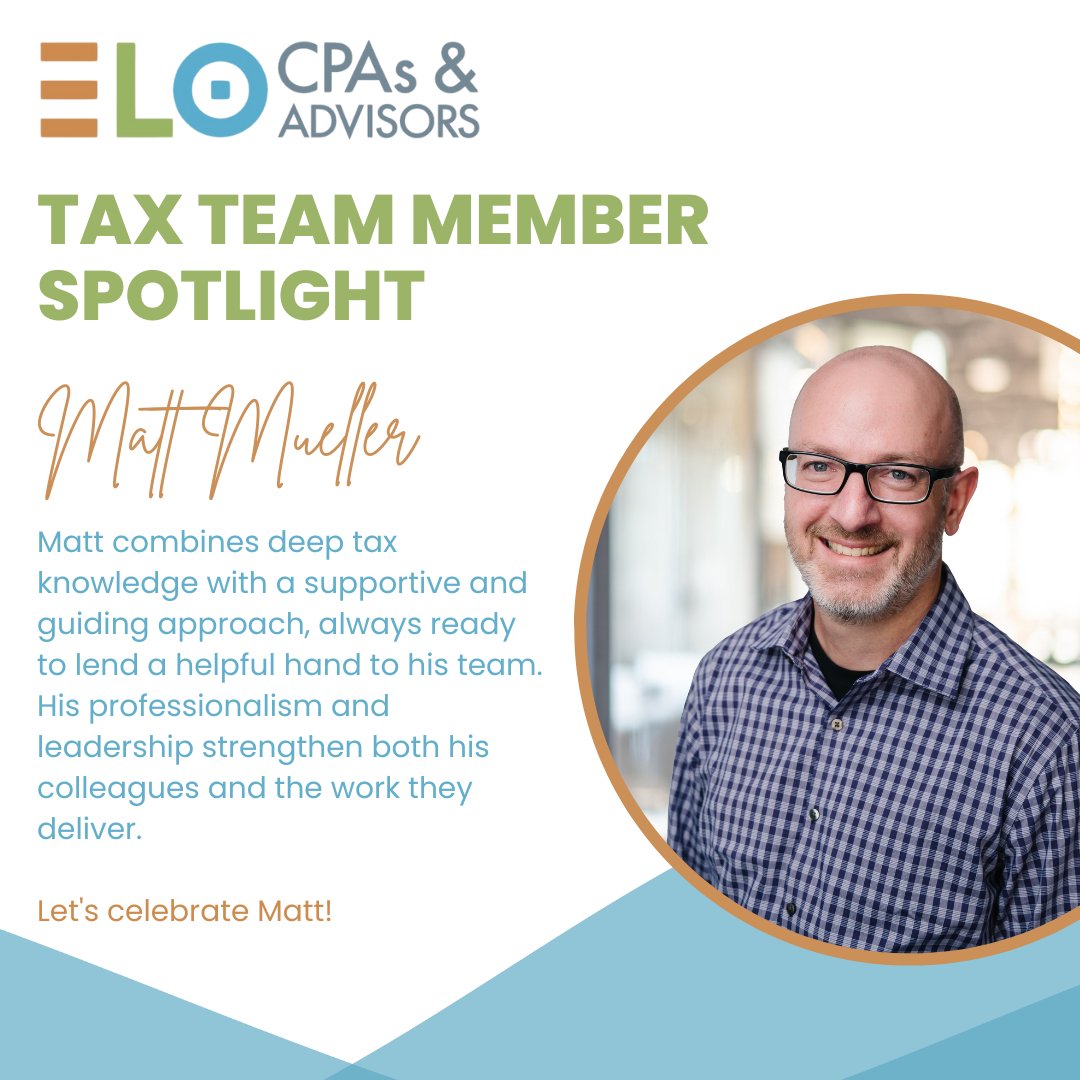 elocpa's tweet image. A big thank you to Matt Mueller in Sioux Falls! Matt’s proactive mindset and client-first attitude make him a key part of our success.

We appreciate your hard work and the energy you bring to the team!

#EmployeeRecognition #ELOCPA #ThankYou
