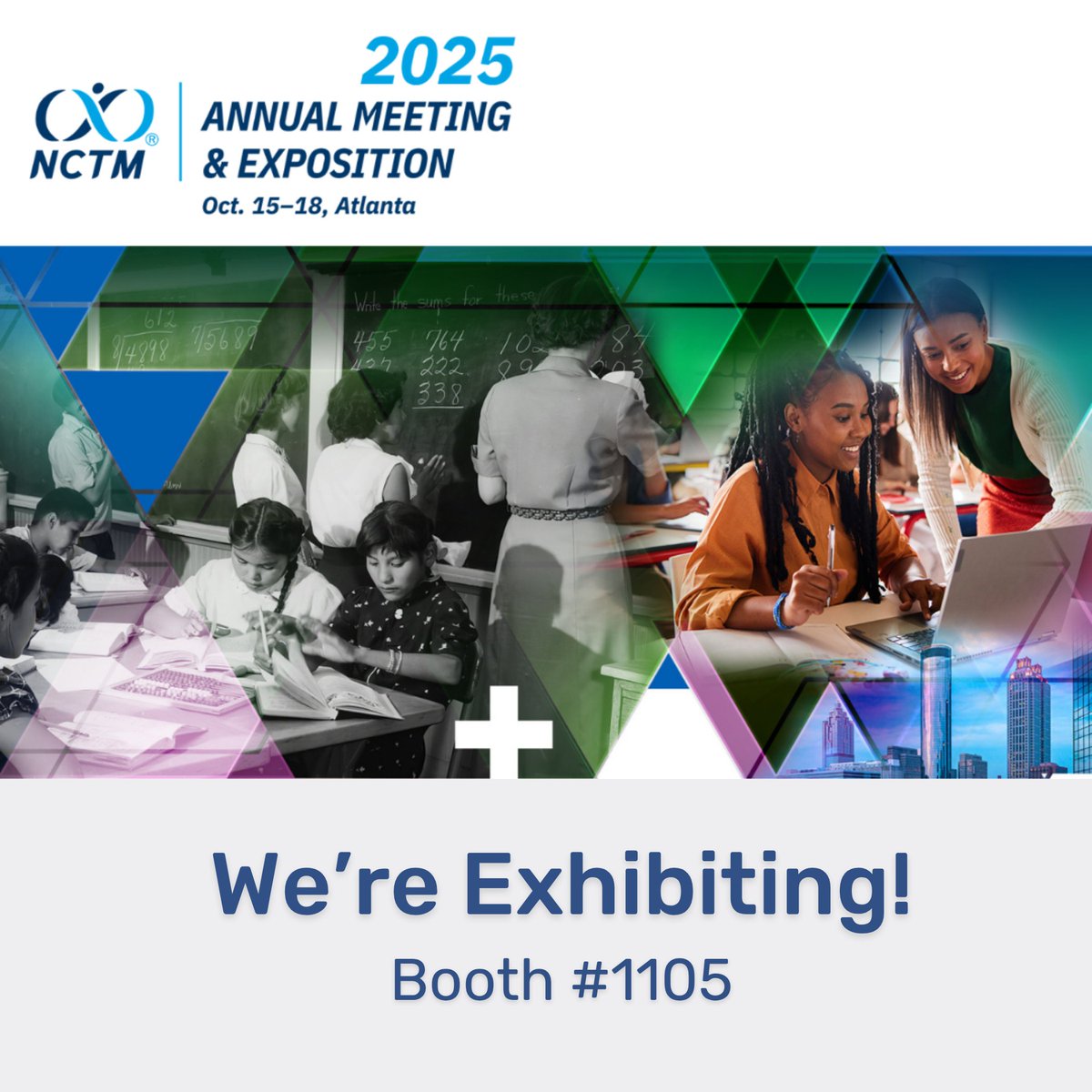 PowerMyLearning's tweet image. Our team is on the move! Catch CEO Dr. Arun Ramanathan & Director of Math Jillian Mendoza at #NCSM2025 before we head to #NCTMATL25.
🏫 Booth #1105 @NCTM
🗓 Session Fri 10/17 | 12pm “Leverage the Power of Math Talk”
Stop by to say hi + enter our raffle! 🎟️