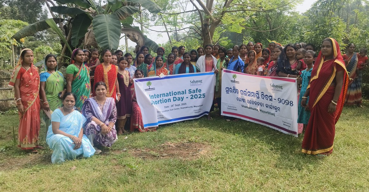 #SAHAYOG has successfully completed its first venture in Mayurbhanj district with 2 critical programs for #SafeAbortionDay2025.
Our key sensitization drive focused on marginalized young women in Shamakhunta Block (Badasole Sub Center &amp; Kundalamani AWC-2). #Mayurbhanj