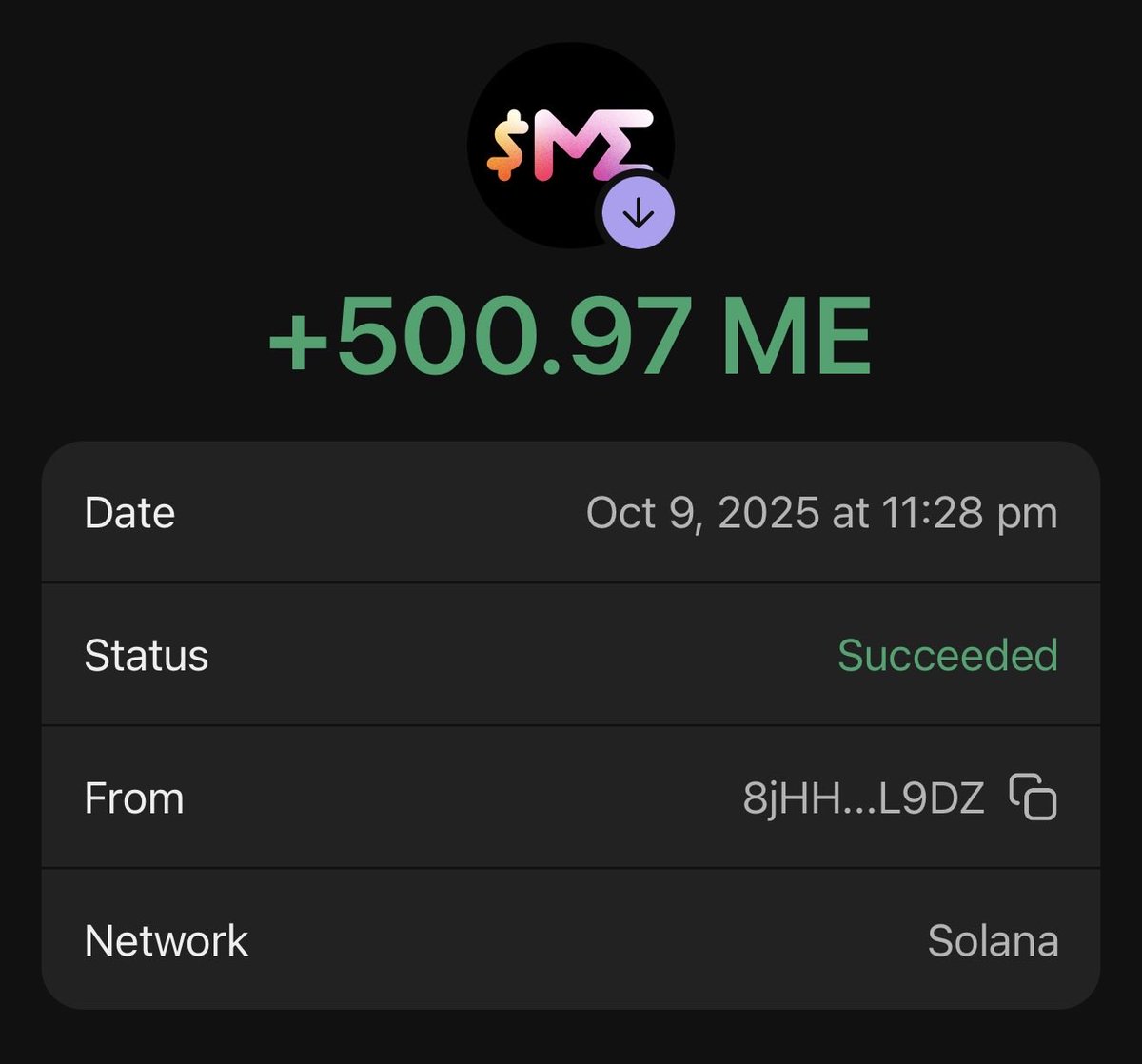 King88sol's tweet image. Got my stimmy and got to keep an DAA.
Thanks Magic Eden for the wonderful $ME boosted program.
Looking forward to the Round 2