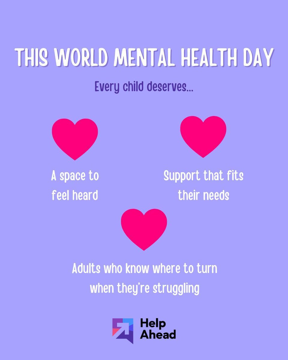HelpAheadTO's tweet image. Today is #WorldMentalHealthDay, a reminder that every child deserves support that meets them where they are.
#HelpAheadTO connects parents, caregivers a& educators in #Toronto to free #MentalHealth services for children & youth. Visit helpahead.ca to learn more today.