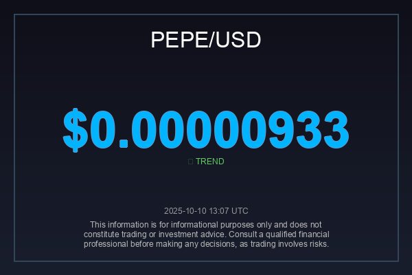 _globalimpact's tweet photo. $PEPE holding strong at $0.00000933.  What's next for the froggy coin? Watching for that breakout! If you're feeling the green, RT this!  #PEPEAnalysis #Altcoin #CryptoTrading https://t.co/rw5CMLP33J