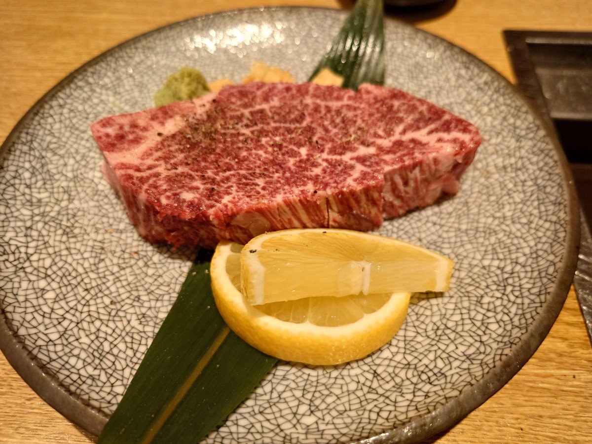 消防大会で入賞したらシャトーブリアン食べれたけん🌟