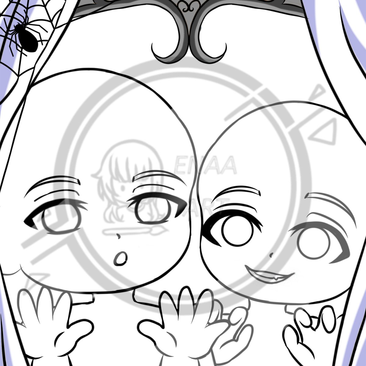 Enaachii's tweet photo. Ych Chibi commission, Halloween edition 

(Indonesia only)

Slot (0/6)

🍰Solo 25k
🍰Couple 50k

Note
🍰Bisa req ekspresi 
🍰Costum req sesuka kalian
🍰Nerima bxb &amp; Gxg 

Payment 
Dana,spay, seabank, qris

Order via WhatsApp:08989133779 https://t.co/JTSCLLYEHt