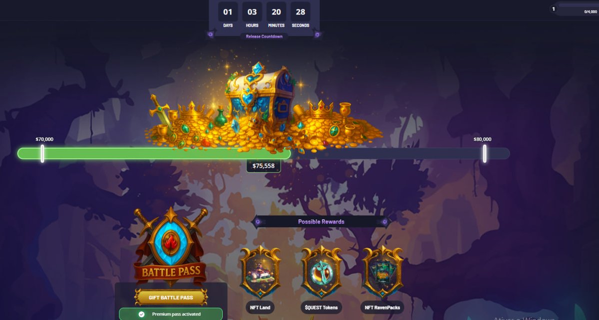 SakataNFT (@sakatanft) on Twitter photo 📌 ULTIMO DIA CORRE !!
✔️ Pra Adquirir o Passe no Raven Idle por Apenas $12
💰 Vai Render mais de $100 em Ativos no Jogo
🚀 Compensa Demais
➡️➡️ game.ravenidle.com/en/auth/regist…
#nft #NFTdrop #NFTCommunity #gamenft #jogonft 📌 ULTIMO DIA CORRE !!
✔️ Pra Adquirir o Passe no Raven Idle por Apenas $12
💰 Vai Render mais de $100 em Ativos no Jogo
🚀 Compensa Demais
➡️➡️ game.ravenidle.com/en/auth/regist…
#nft #NFTdrop #NFTCommunity #gamenft #jogonft