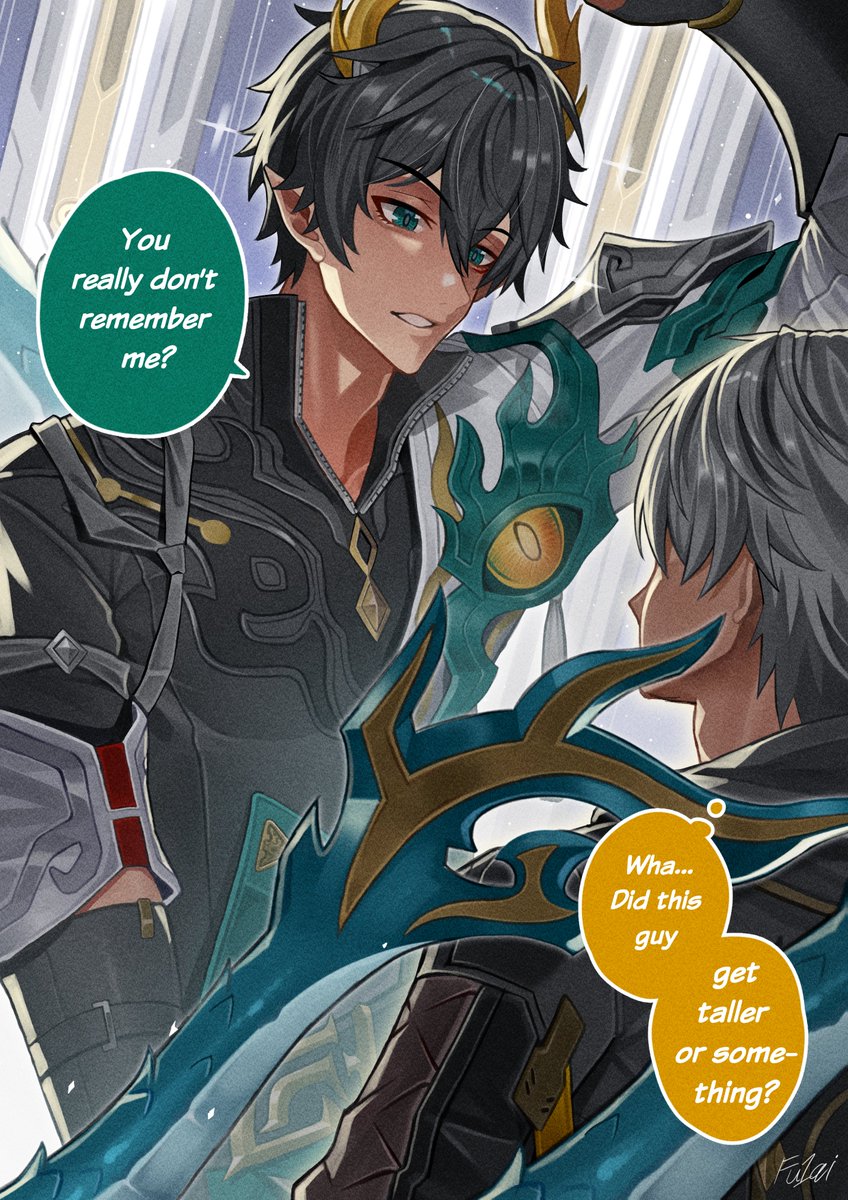 fu1ai's tweet photo. ❗️Caelus is Dan Heng's wife❗️
.
👇The evidence is in the pics
#danheng #CAELUS #HonkaiStarRail #dancae https://t.co/5HUmkPQu5E